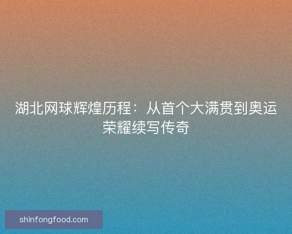 湖北网球辉煌历程：从首个大满贯到奥运荣耀续写传奇